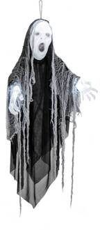 Boland Decoratie Lightning Wizard 110 Cm Polyester Zwart/wit