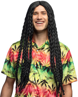 Boland Dreadlocks pruik - zwart - vlechten - heren - carnaval - bob marley - raggeaton - rasta