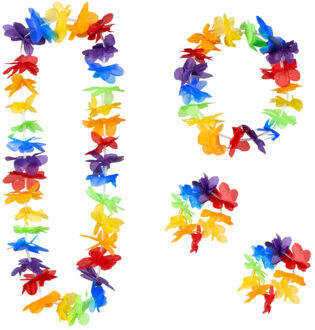 Boland Dressing Up & Costumes | Headwear - Set Rainbow (1 Hoofdband. 1 Krans En 2 Armba