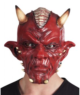 Boland duivel masker - rood - latex - halloween - volwassenen - horror thema Multi