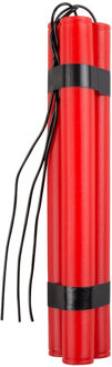 Boland Dynamiet staven van plastic 23 cm - feestartikelen cowboy/piraten/boeven thema - rood