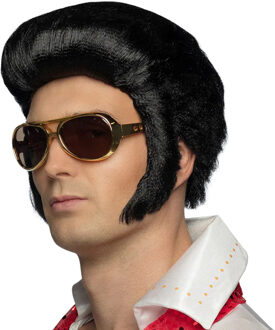 Boland Elvis bril - goud - volwassenen - kunststof - zonnebril - carnaval - verkleden
