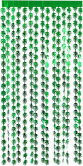 Boland Folie deurgordijn Tropisch / Hawaii - Foliegordijn - palmblad - groen - 200 x 100 cm