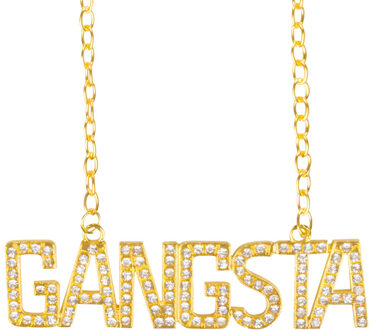 Boland Gangsta ketting voor volwassenen - Verkleedattribuut