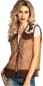 Boland Gilet Cowboy Dames Polyester Bruin Maat M