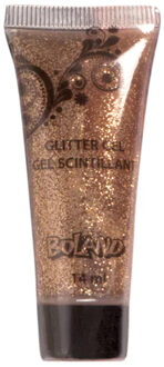 Boland Glittergel voor lichaam en gezicht - goud - 14 ml - vloeibaar Goudkleurig