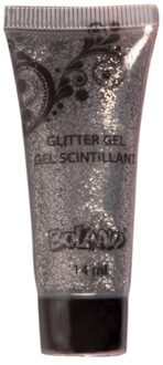 Boland Glittergel voor lichaam en gezicht - zilver - 14 ml - vloeibaar