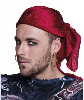 Boland Gouden piraten oorbellen - 2x stuks - kunststof - verkleed accessoires