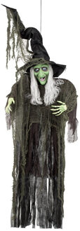 Boland Halloween - Hangende heks decoratie 190 cm - Halloween versiering