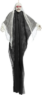 Boland Halloween/horror thema hang decoratie spook/geest/skelet - met LED licht - griezel pop - 170 cm - Feestdecoratievoorwerp