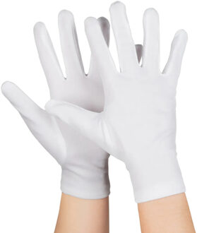 Boland Handschoenen - wit - kort - volwassenen - verkleden - sinterklaas - kerstman