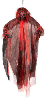 Boland Hangdecoratie demon pop - rood - 180 cm - met licht - halloween/horror - decoratie