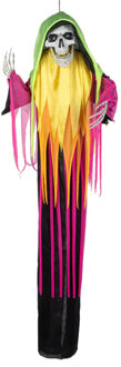 Boland Hangdecoratie skelet pop - neon - 120 cm - halloween/horror - decoratie Multi