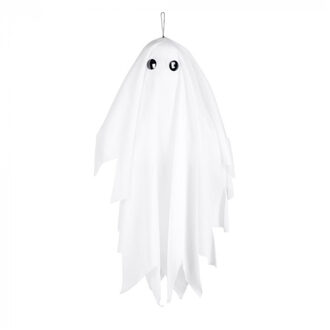 Boland Hangende horror decoratie spook - 48 cm - met beweging en geluid - Halloween poppen Wit