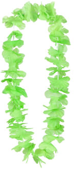 Boland Hawaii krans/slinger - Tropische kleuren groen - Bloemen hals slingers