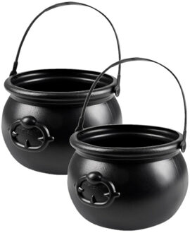 Boland Heksenketel - 2x - kookpot - 18 x 14 cm - halloween - verkleden - decoratie
