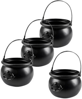 Boland Heksenketel - 4x - kookpot - 18 x 14 cm - halloween - verkleden - decoratie