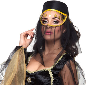 Boland Hoed Fatima Met Sluier Dames Zwart One Size