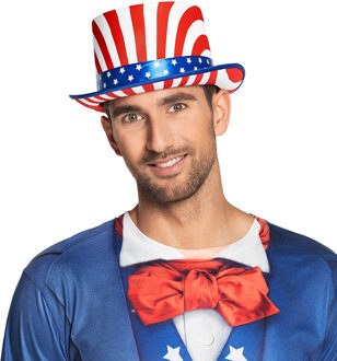 Boland hoed USA deluxe unisex rood/wit/blauw one size