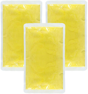 Boland Holi kleurpoeder - 3x - geel - 70 gram - festival/party - heilig kleuren poeder - festival