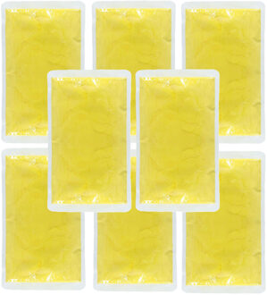 Boland Holi kleurpoeder - 8x - geel - 70 gram - festival/party - heilig kleuren poeder - festival