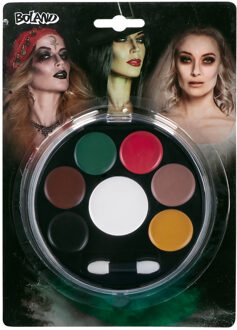Boland Horror zombie/ vampier/ day of the dead schmink - 7 kleuren - Halloween - kinderen - volwassenen Multi
