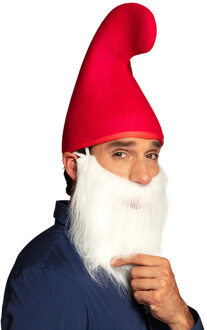 Boland kabouter muts - rood - puntmuts - volwassenen - hoed - verkleden - carnaval