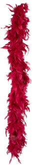 Boland Kerst boa - veren slinger - Bordeaux rood - 180 cm - 50 gram - kerstboomversiering - kerstslinger