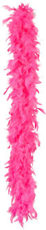 Boland Kerst boa - veren slinger - roze - 180 cm - 50 gram - kerstboomversiering - kerstslinger