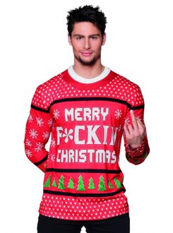 Boland Kerst Shirt Merry F*ckin' Christmas