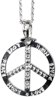 Boland Ketting Peace Unisex Zilver