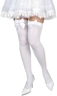 Boland Kousen Met Strik Dames Onze Size Wit