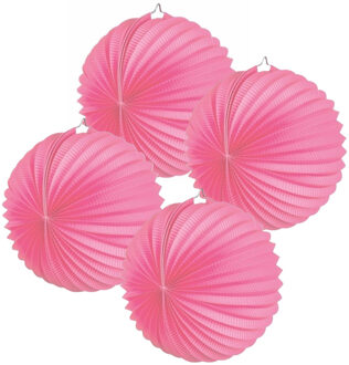 Boland Lampion - 6x - roze - D22 cm - papier - voor buiten - lampionnen