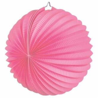 Boland Lampion - roze - D22 cm - papier - voor buiten - lampionnen