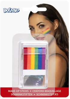 Boland make-upstick regenboog 6-in-1