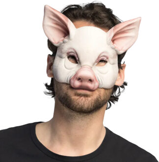 Boland Masker dier - varken - roze - carnaval - themafeest - foam