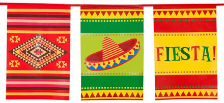 Boland Mexicaanse vlaggenlijn - 10 meter - kunststof - vlaggentjes - thema mexico