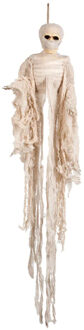 Boland Mummie pop - 100 cm - halloween - hangdecoratie Multi