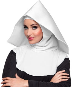 Boland Nonnen hoofdkapje - dames - wit - non - carnaval - moeder overste Multi