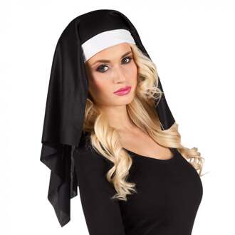 Boland nonnenkap zwart