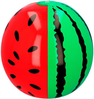 Boland Opblaasbare fruit watermeloen XL - 35 cm - groot formaat - fun opblaasartikelen