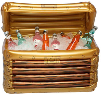 Boland opblaasbare koeler - Schatkist - 60 x 30 x 38 cm - Piraten - Hawaii - Beach party Multi