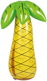 Boland Opblaasbare palmboom XL - 68 cm - groot formaat - fun decoratie opblaasartikelen Multi
