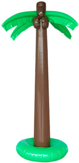 Boland Opblaasbare palmboom XXL - 180 cm - groot formaat - fun decoratie opblaasartikelen Multi