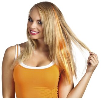 Boland Oranje Clip-in Haar Extension Voor Dames - Verkleedhaardecoratie