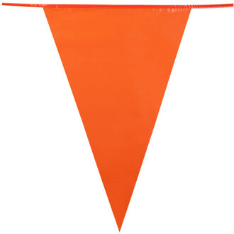 Boland Oranje Holland plastic groot formaat buiten vlaggetjes van 10 meter