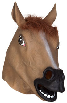 Boland Paard dieren verkleedmasker - latex - volwassenen - carnaval
