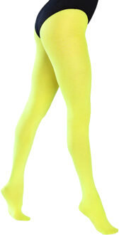 Boland panty - geel - 40 denier - maat M/L - carnaval
