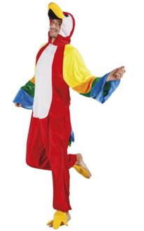 Boland Papegaai dierenpak verkleedkleding kostuum - volwassenen - Vogelpak - Onesie - carnaval - One size
