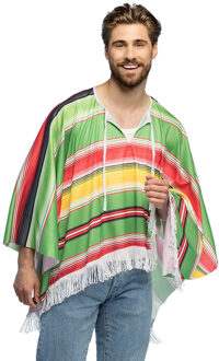 Boland Party - verkleedkleding - Mexicaanse poncho - Carnaval One size